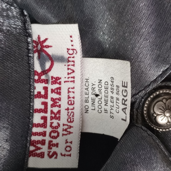 Miller Stockman silver metallic size Large - Picture 2 of 7